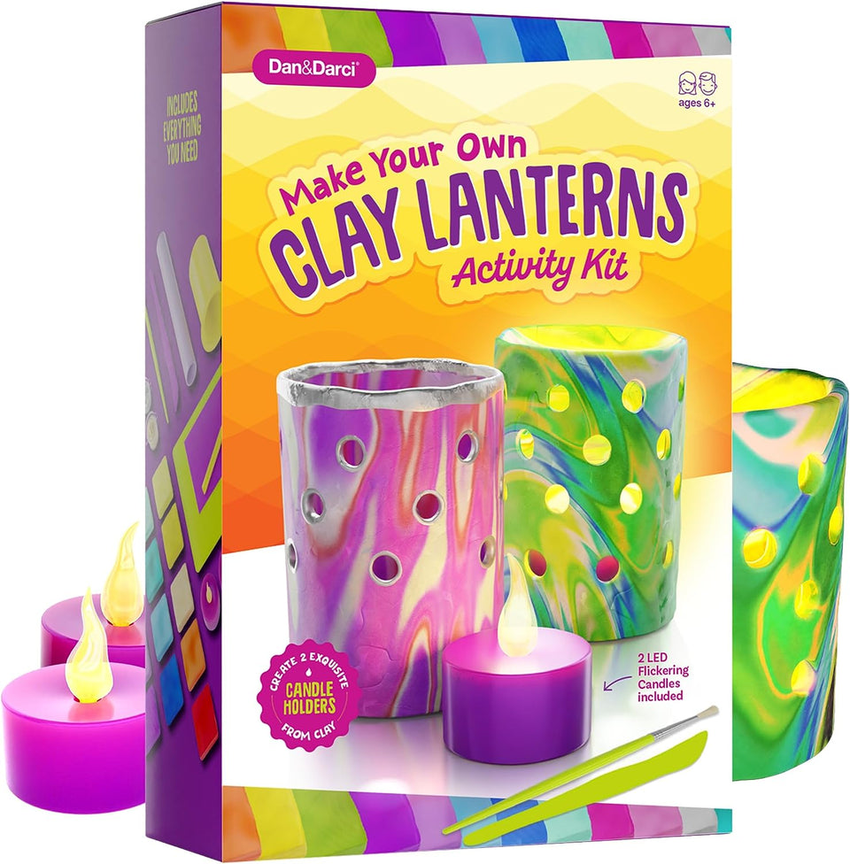 Light-up Clay Lanterns Making Kit by Surreal Brands