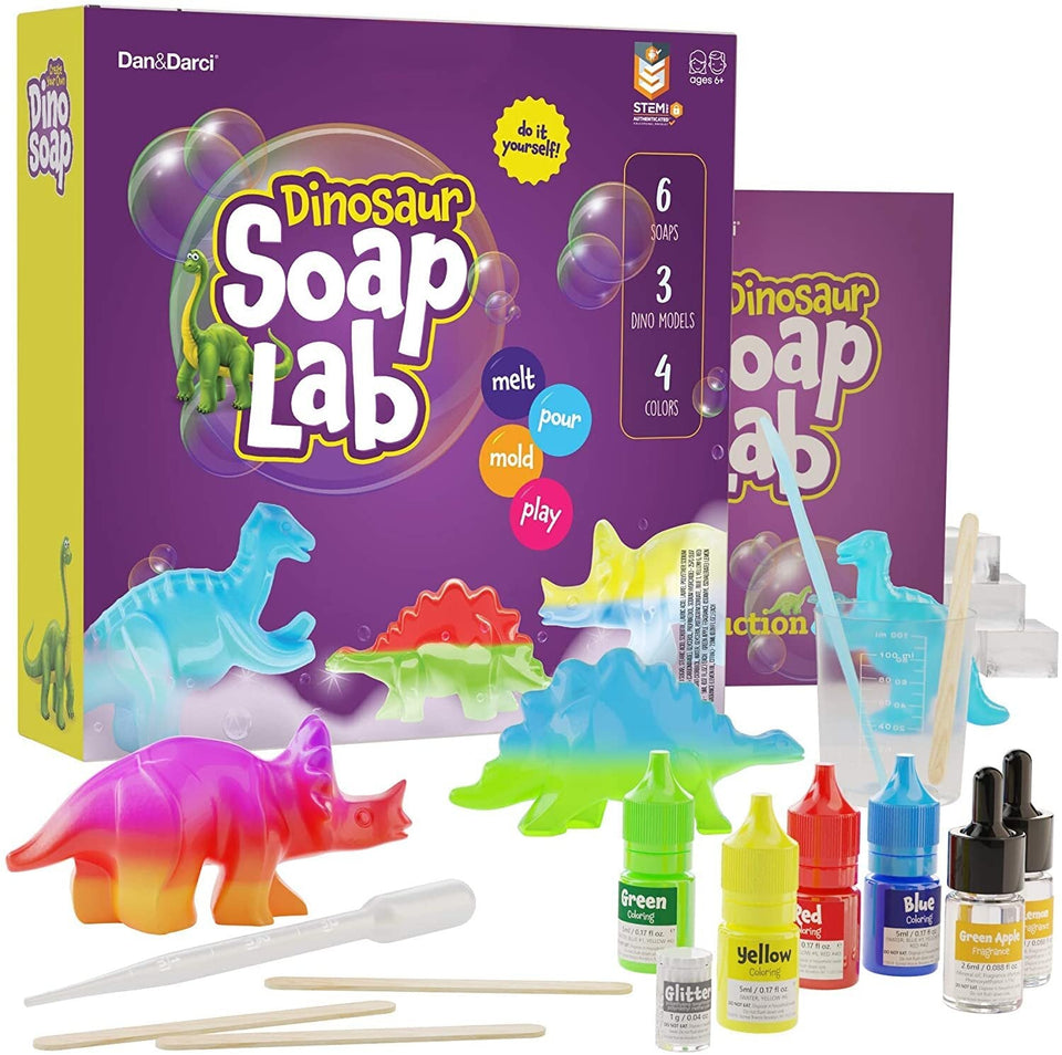 Dino Soap Making Kit for Kids by Surreal Brands
