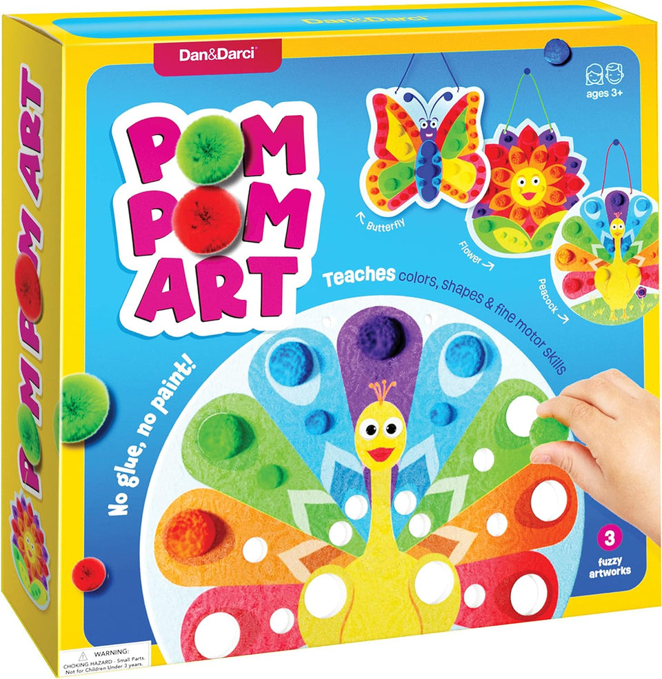 Pom Pom Arts & Crafts Kit for Toddlers by Surreal Brands
