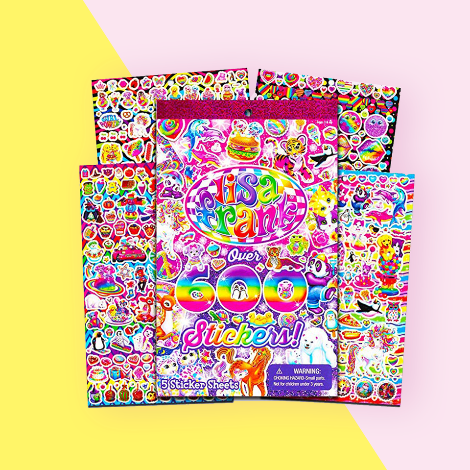 Lisa Frank Sticker Pad - Over 600 Stickers by Quirky Crate