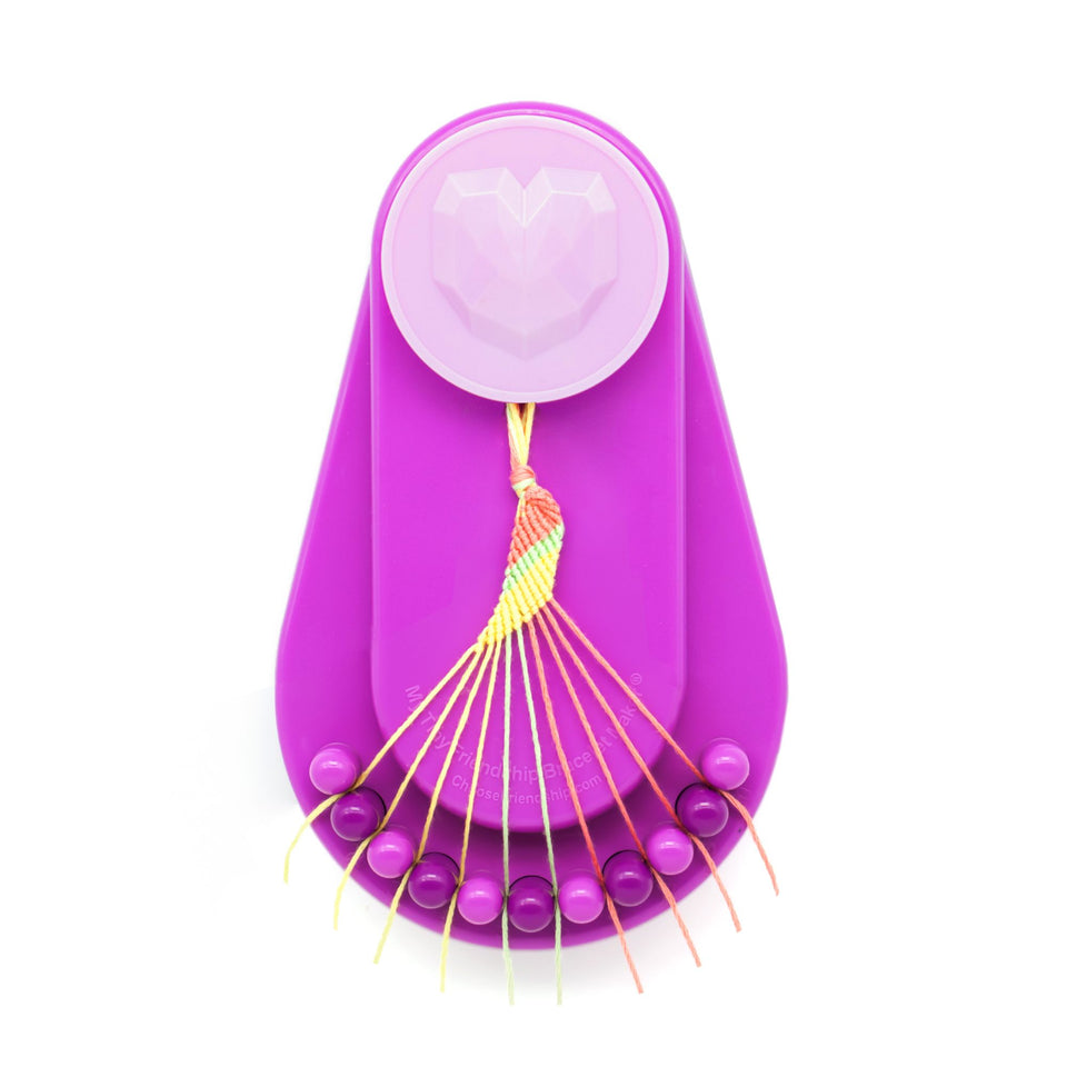 Choose Friendship, My Tiny Friendship Bracelet Maker, 10 Pre-Cut Threads - Makes up to 4 Bracelets