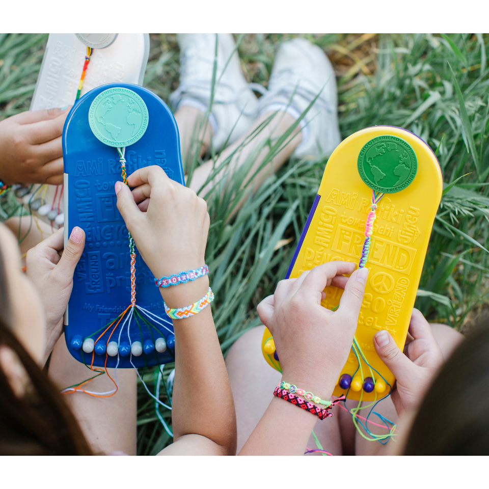 Choose Friendship, My Friendship Bracelet Maker®, 20 Pre-cut Threads - Makes Up to 8 Bracelets