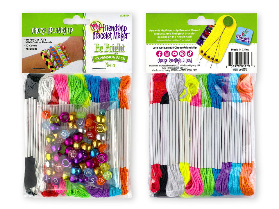 Be Bright Expansion Pack (Neon) - Makes 8-16 Bracelets