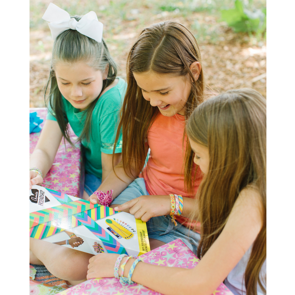 Choose Friendship, My Friendship Bracelet Maker®, 20 Pre-cut Threads - Makes Up to 8 Bracelets