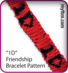 Custom Friendship Bracelet with Letters, Numbers, Symbols (1D example) Tutorial