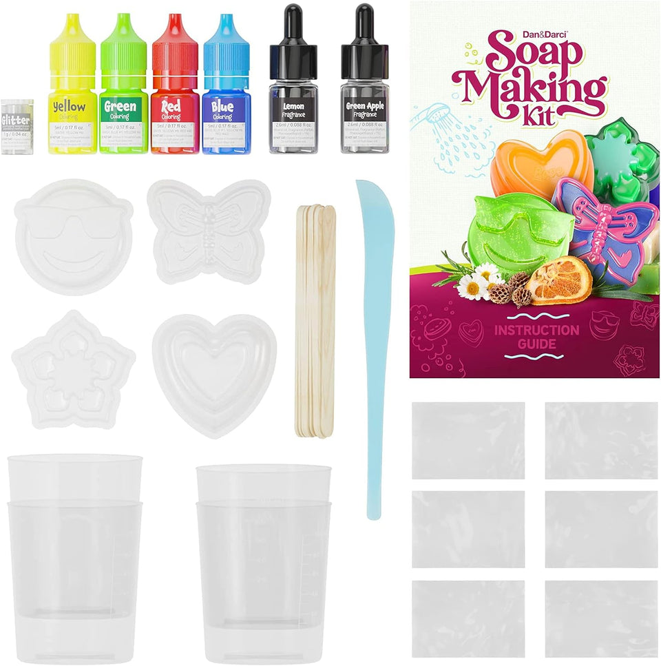 Dan&Darci Soap Making Kit for Kids - Crafts Science Toys - Birthday Gifts for Girls and Boys Age 6-12 Years Old Girl DIY - Best Educational Activity Gift by Surreal Brands