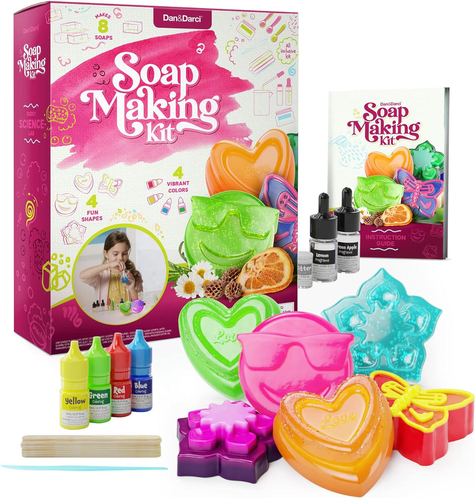 Dan&Darci Soap Making Kit for Kids - Crafts Science Toys - Birthday Gifts for Girls and Boys Age 6-12 Years Old Girl DIY - Best Educational Activity Gift by Surreal Brands