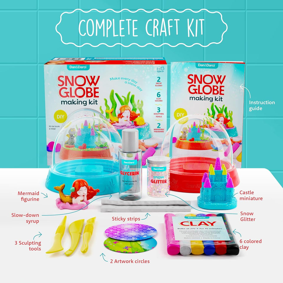 Dan&Darci Snow Globe Making Kit for Kids by Surreal Brands