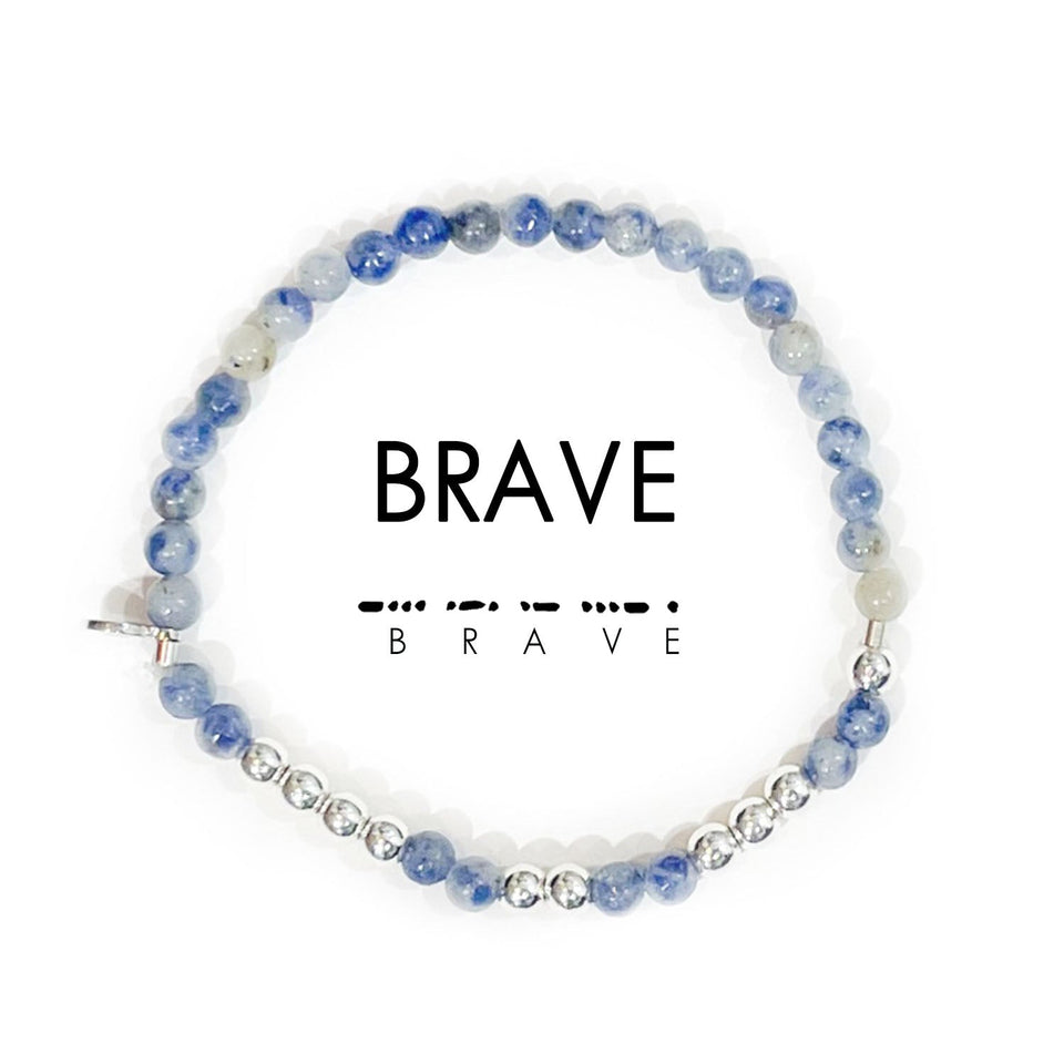 Silver Morse Code Bracelet | BRAVE by ETHICGOODS