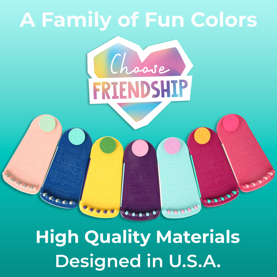 Choose Friendship, My Friendship Bracelet Maker® – Pineapple (Yellow), 20 Pre-Cut Threads – Makes Up to 8 Bracelets