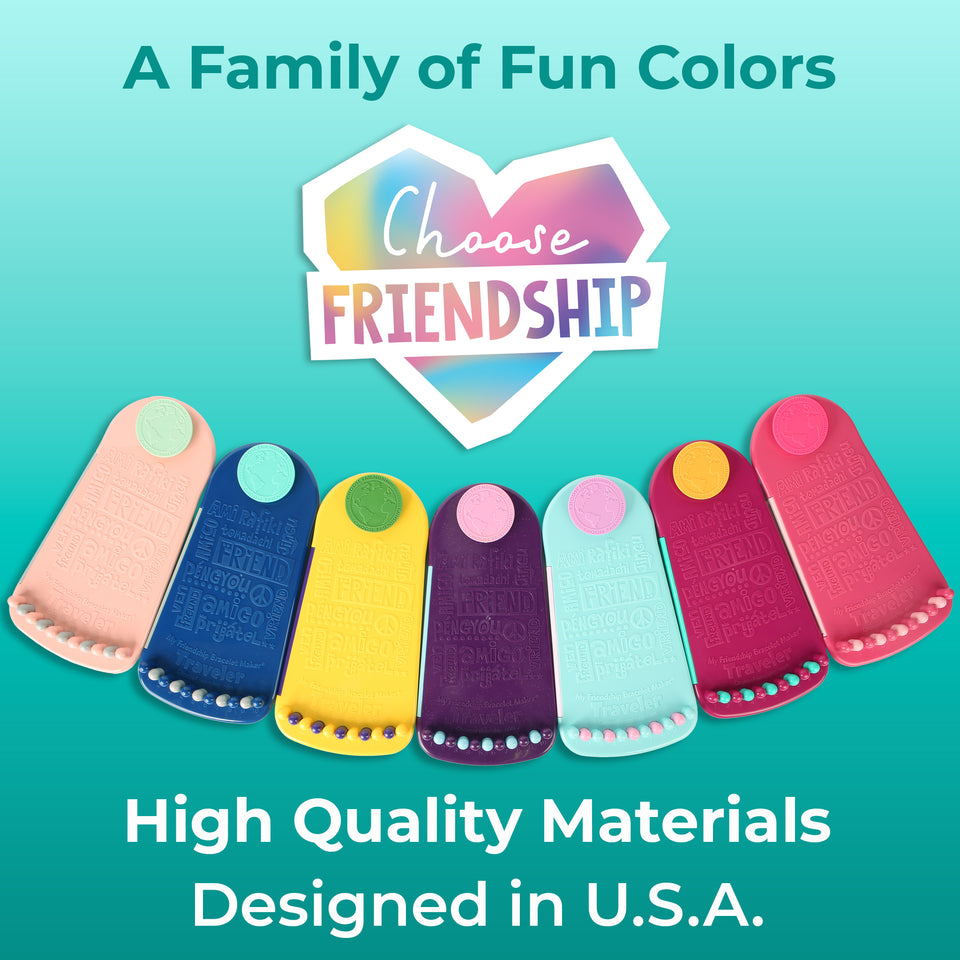 Choose Friendship, My Friendship Bracelet Maker® – Pineapple (Yellow), 20 Pre-Cut Threads – Makes Up to 8 Bracelets