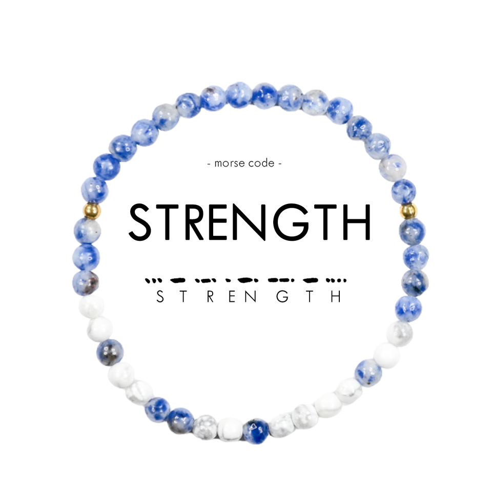 Morse Code Bracelet Extended Size | STRENGTH by ETHICGOODS