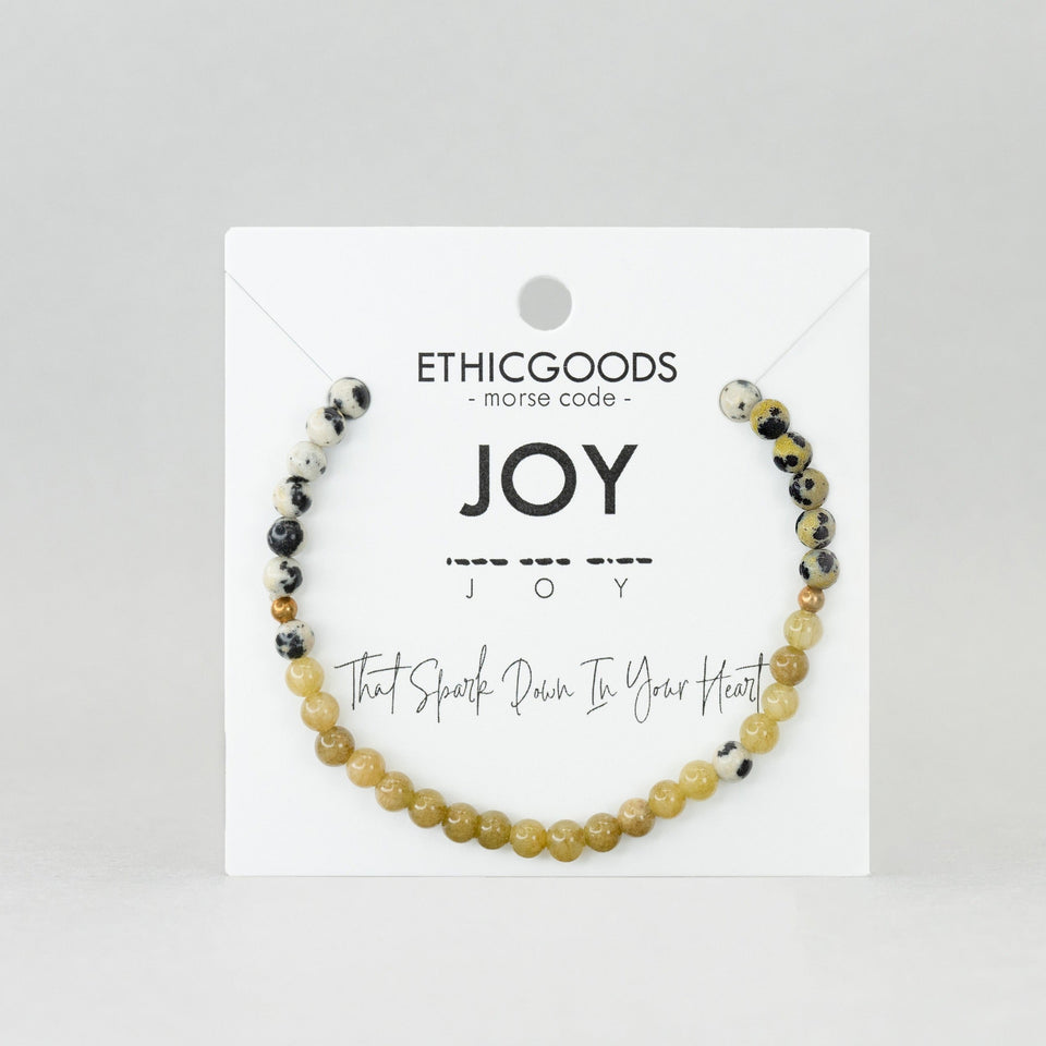 Morse Code Bracelet | JOY by ETHICGOODS