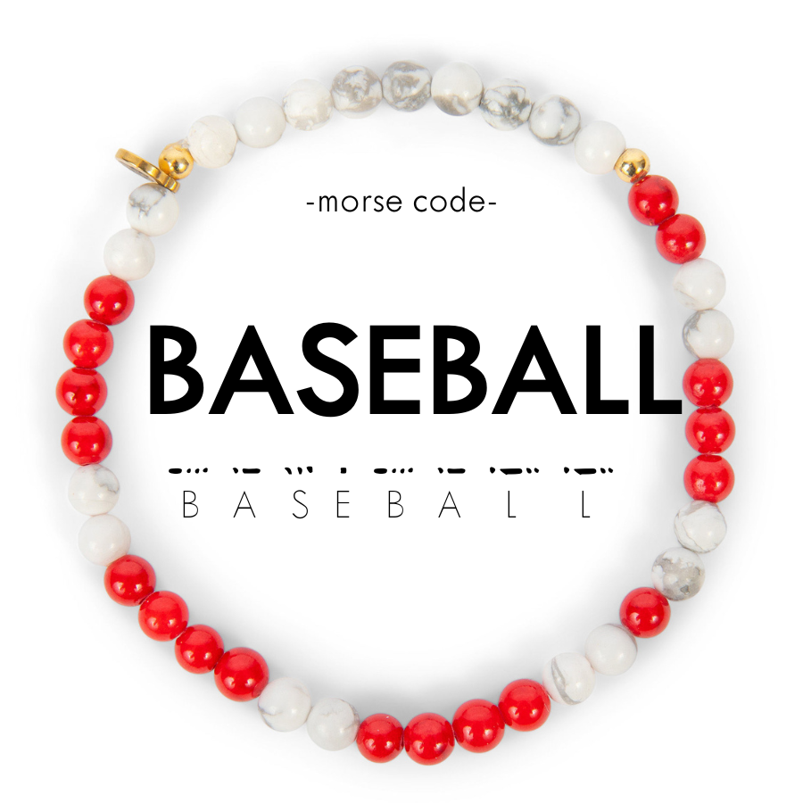 Morse Code Bracelet | BASEBALL by ETHICGOODS