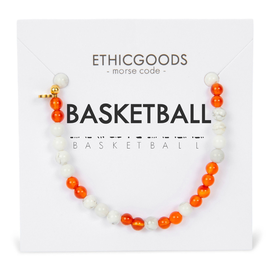 Morse Code Bracelet | BASKETBALL by ETHICGOODS
