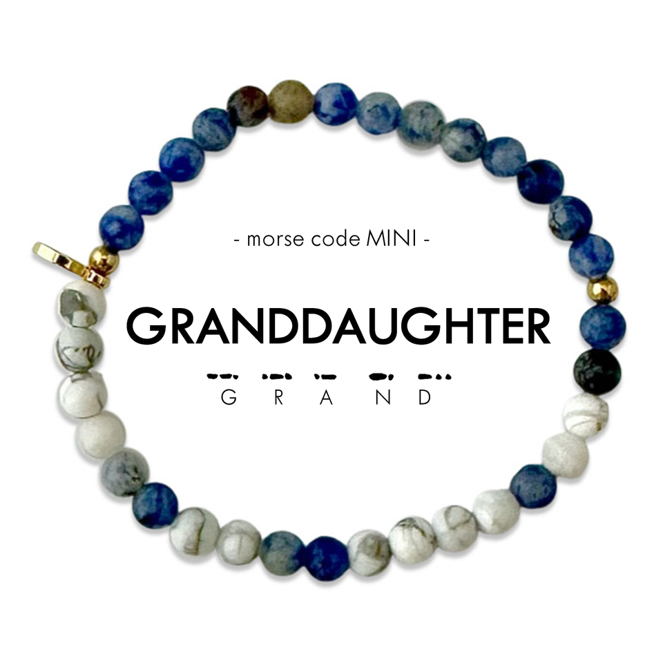 MINI Morse Code Bracelet | Granddaughter by ETHICGOODS