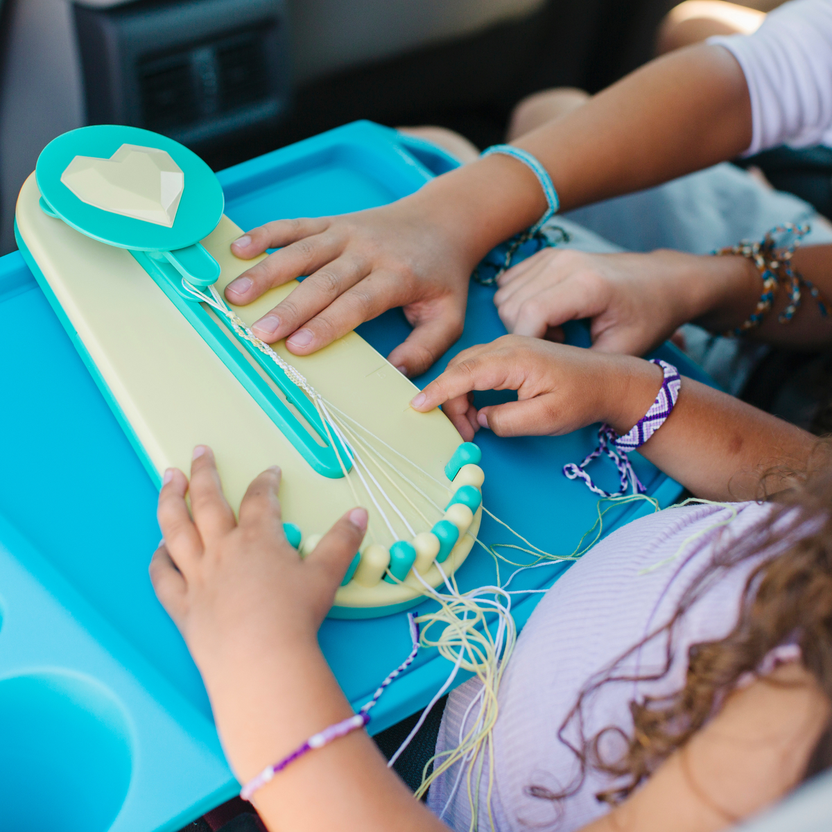 Choose Friendship, My Friendship Bracelet Maker® (v2), 20 Pre-Cut Threads Makes Up to 8 Bracelets