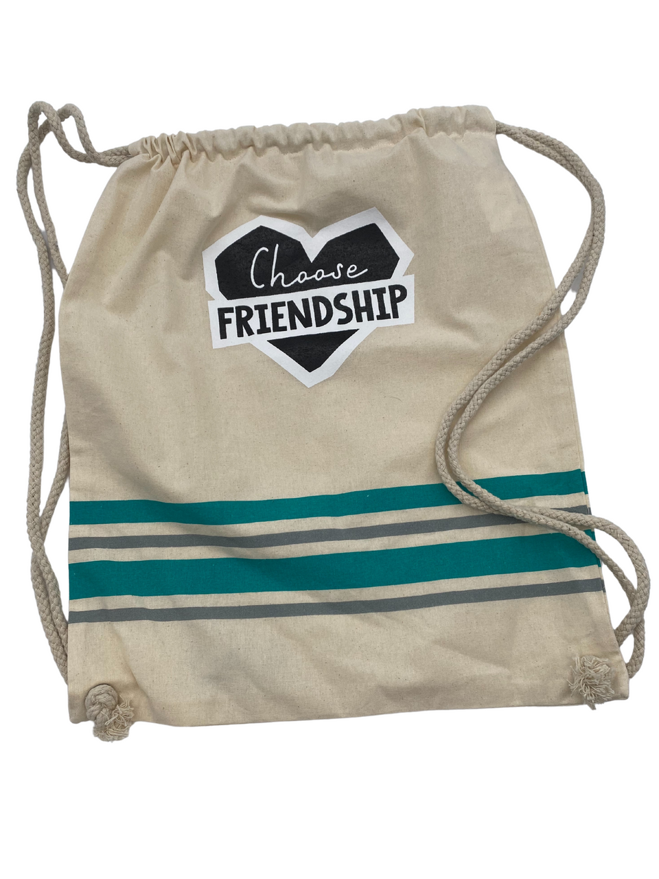 Choose Friendship Drawstring Backpack